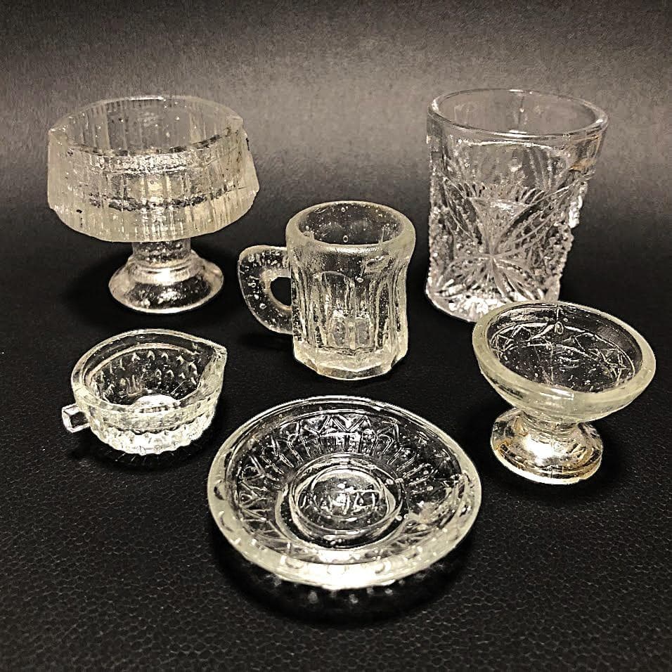 ペロペロ＆ままごと 玩具系ガラス 戦前～ 検索用:金平糖 ニッキ水