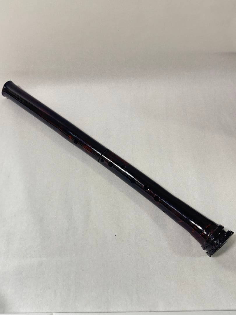 尺八　黒漆尺八　9孔尺八　1尺八寸 美品　柴田聖山考案