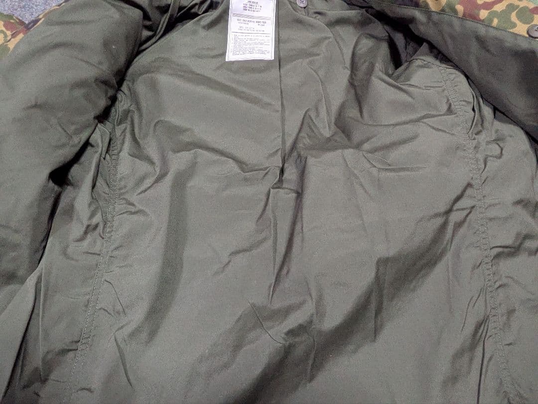 陸上自衛隊 M65フィールドジャケット 2型迷彩秋冬茶系 戦闘外被 防寒 L