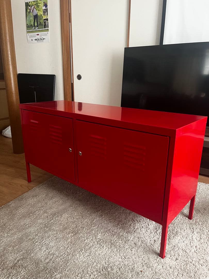 廃盤品】 IKEA 赤いキャビネット 訳あり - メルカリ