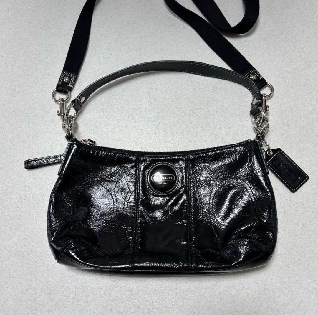 00s archive coach enamel hand bag y2k 平成 - メルカリ