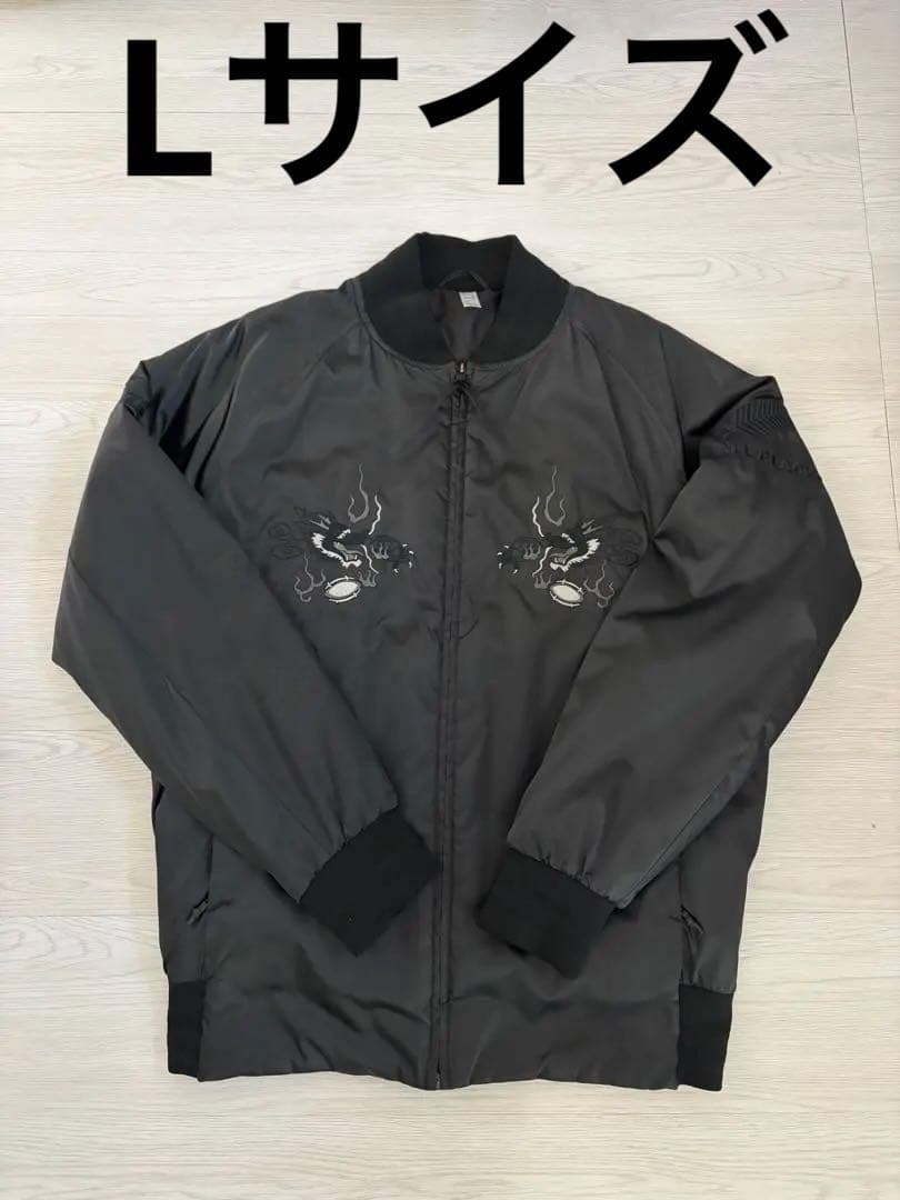 アディダス　スカジャン　オールブラックス　コラボ　Lサイズ 中古・古着通販】adidas (アディダス) オールブラックス スカジャン