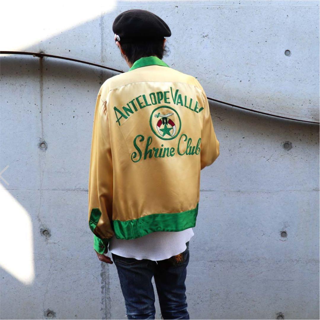 50s〜60s BOWLER'S フリーメイソン シュライナー サテンジャケット