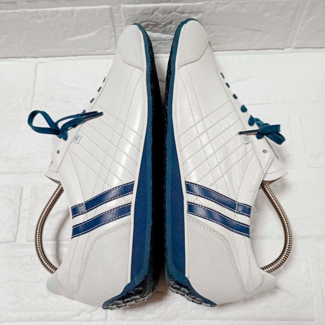 PATRICK アイリス IRIS レザー 白×紺 26.5cm ✨️良品✨️