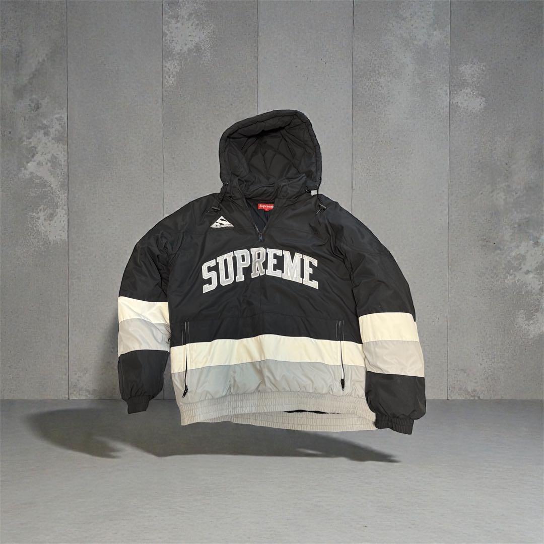 SUPREME hockey puffy jacket M 黒