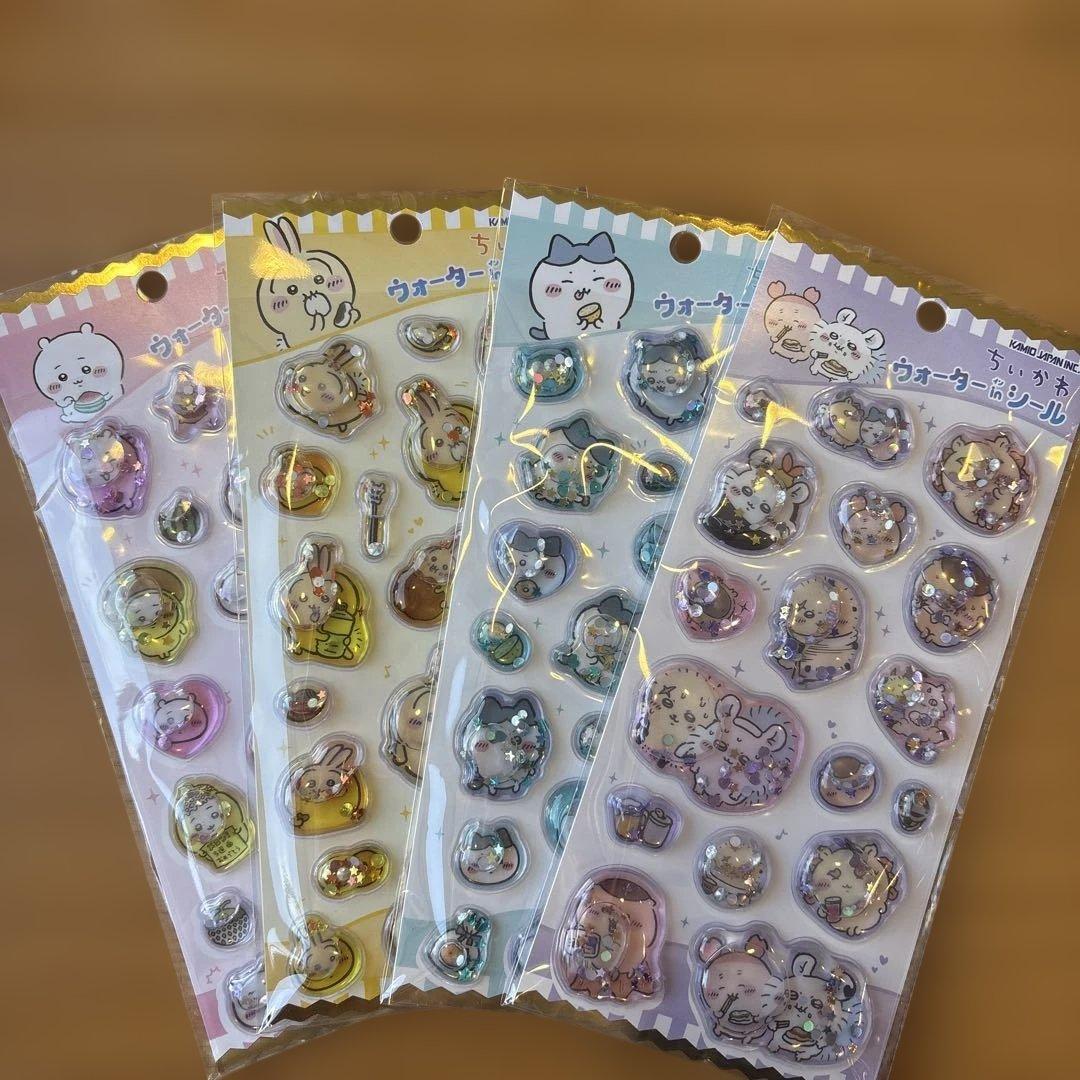 新品未開封☆ちいかわ☆ウォーターinシール☆4種セット☆ハチワレ☆うさぎ