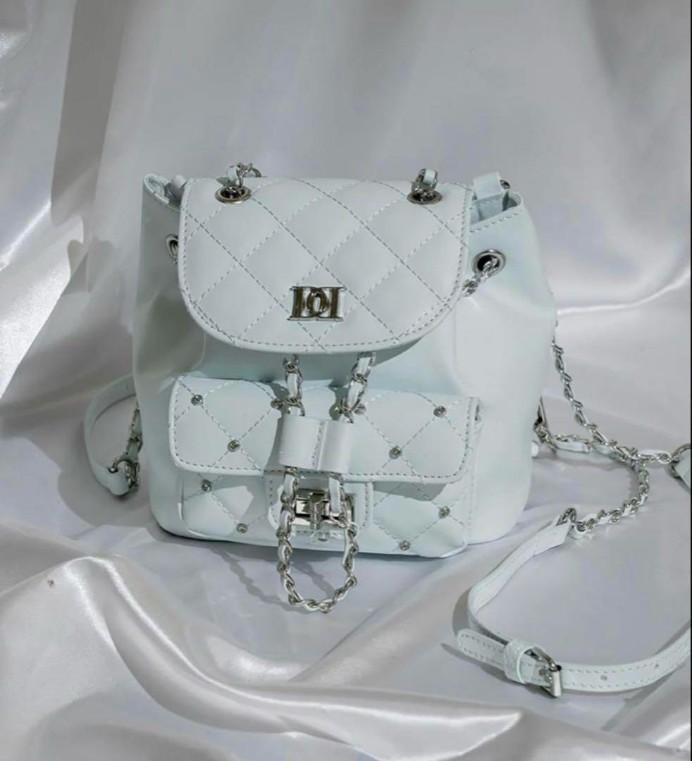 Darich ダーリッチ　キルティングビジューミニリュック　sax キルティングビジューミニリュック（バックパック/リュック）｜Darich