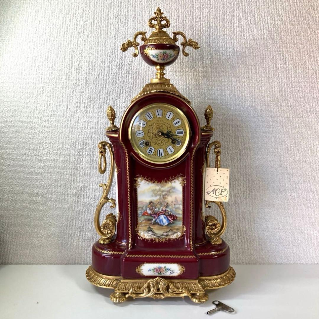 ACF アンティーク 置時計 イタリア製？