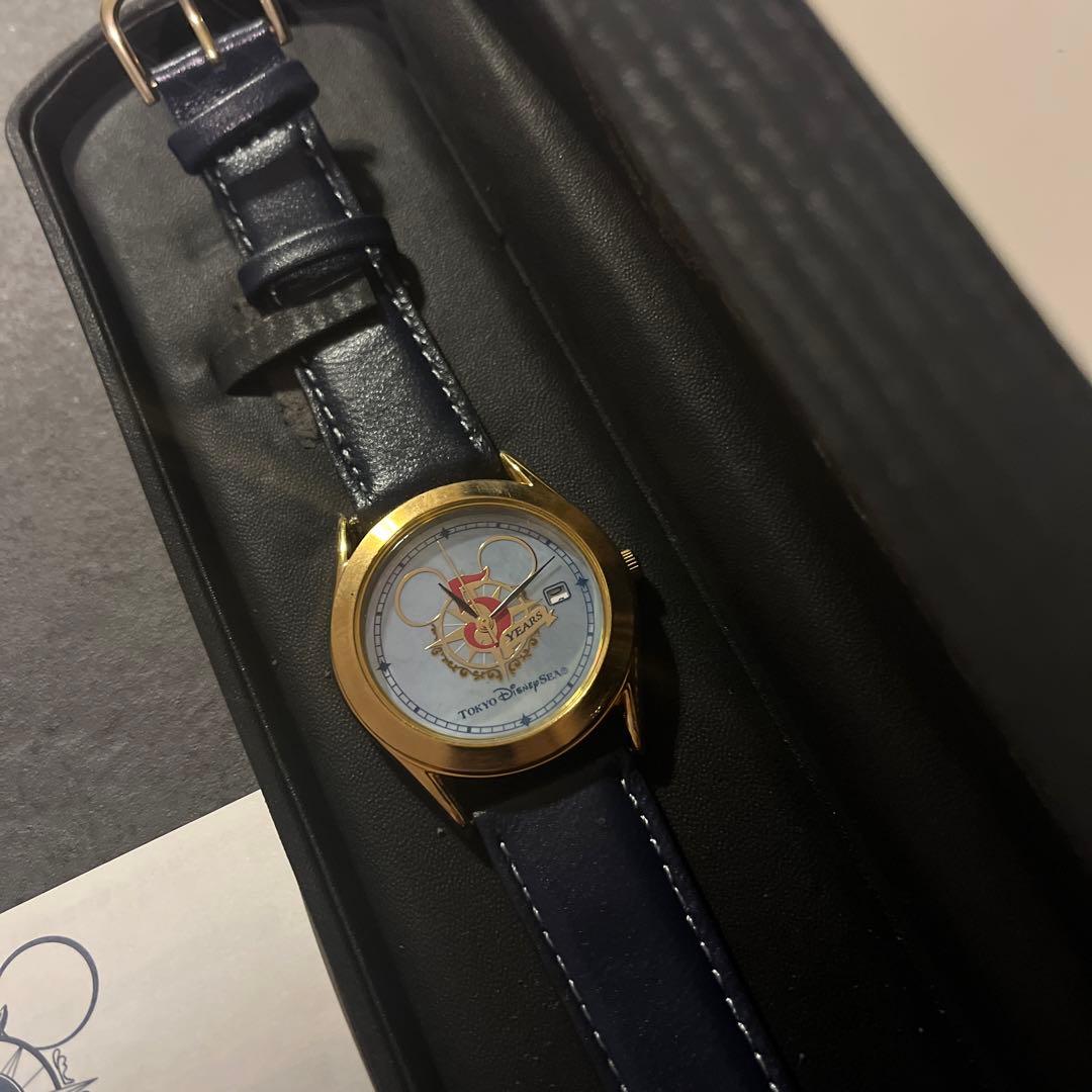 非売品❣️東京ディズニーシー5周年の記念腕時計 - メルカリ