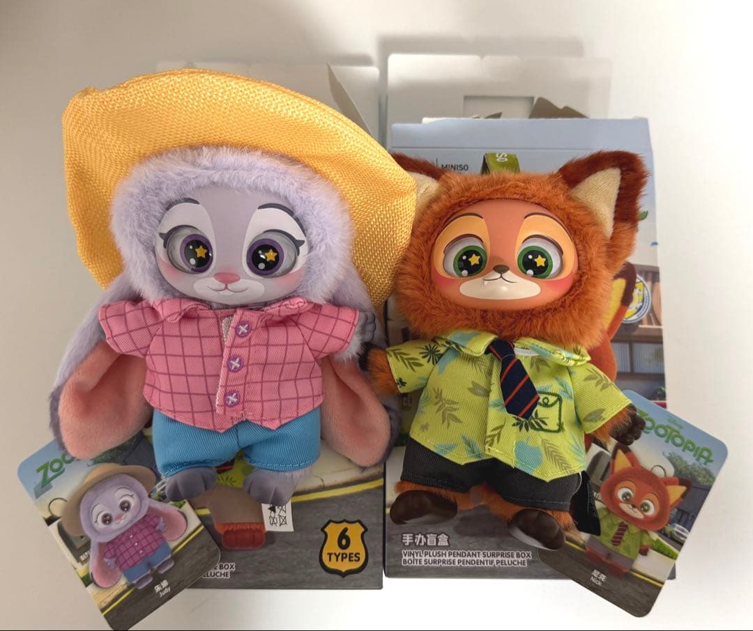 MINISO】ズートピア 私服ニックと私服ジュディのセット - メルカリ