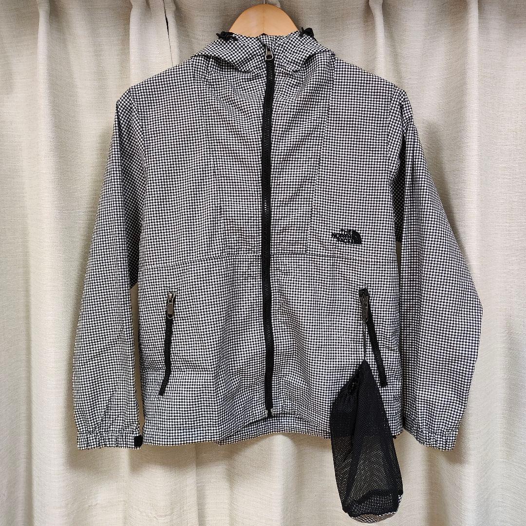 ノースフェイス ノベルティコンパクトジャケット S ギンガムチェック
