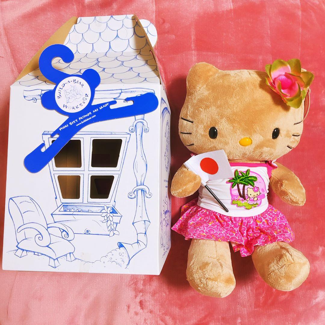 希少レア　ハローキティ　ビルドアベア　ぬいぐるみ　日焼けキティ　ハワイ　サンリオ