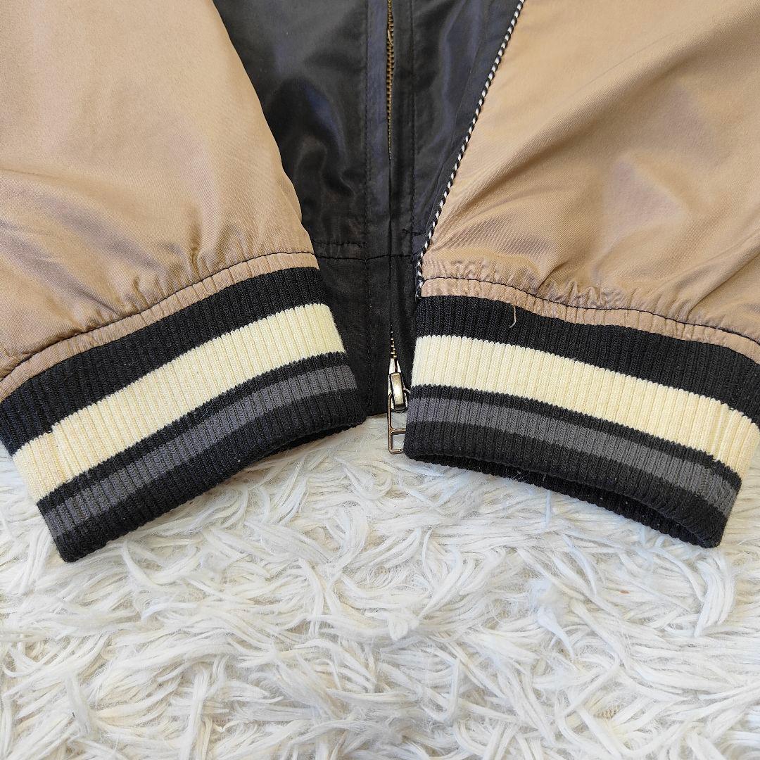 希少 glamb スカジャン 刺繍 ブラックベージュ LAZY