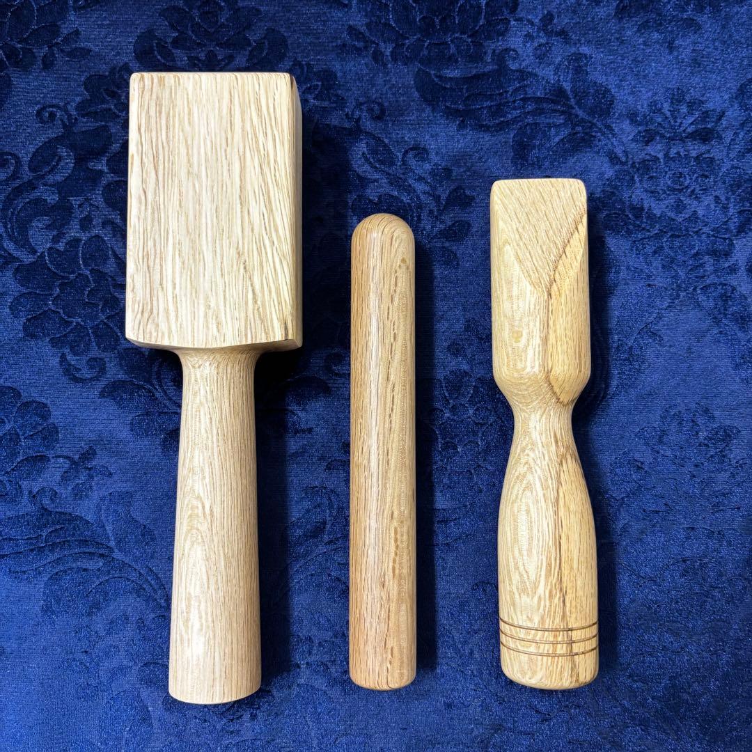 木刀や鉋台として有名な木材！白樫のトークセン3点セット