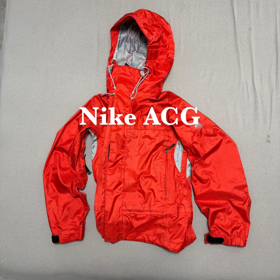 【希少カラー❗️】 90s テック系　Nike ACG マウンテンパーカー　赤
