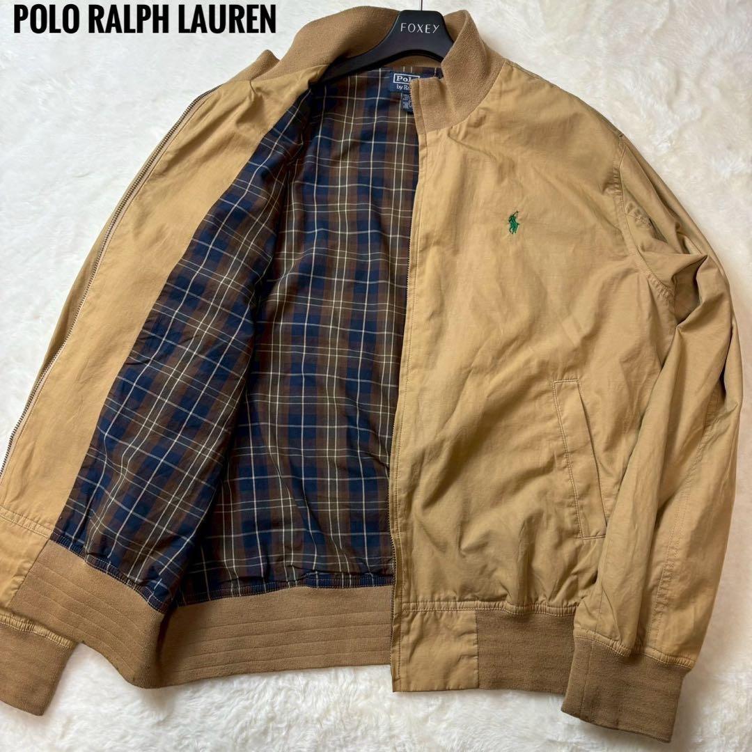 ✨美品✨90s POLO RALPH LAUREN スウィングトップ　チェック 90's~ POLO by Ralph Lauren スウィングトップ 裏地フリース付き