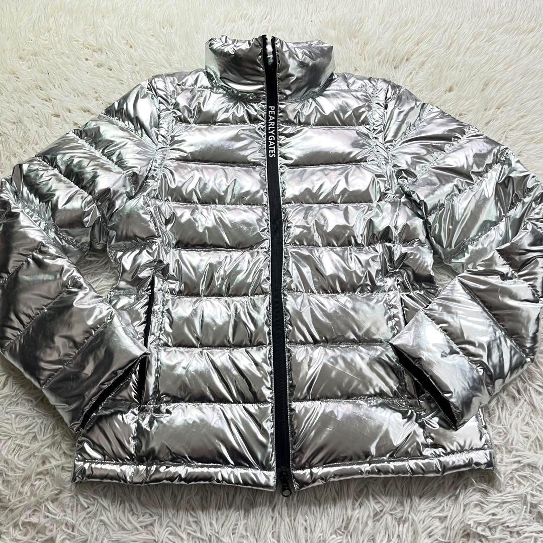 希少】パーリーゲイツ プラチナダウンブルゾン ベスト 2way シルバー 4