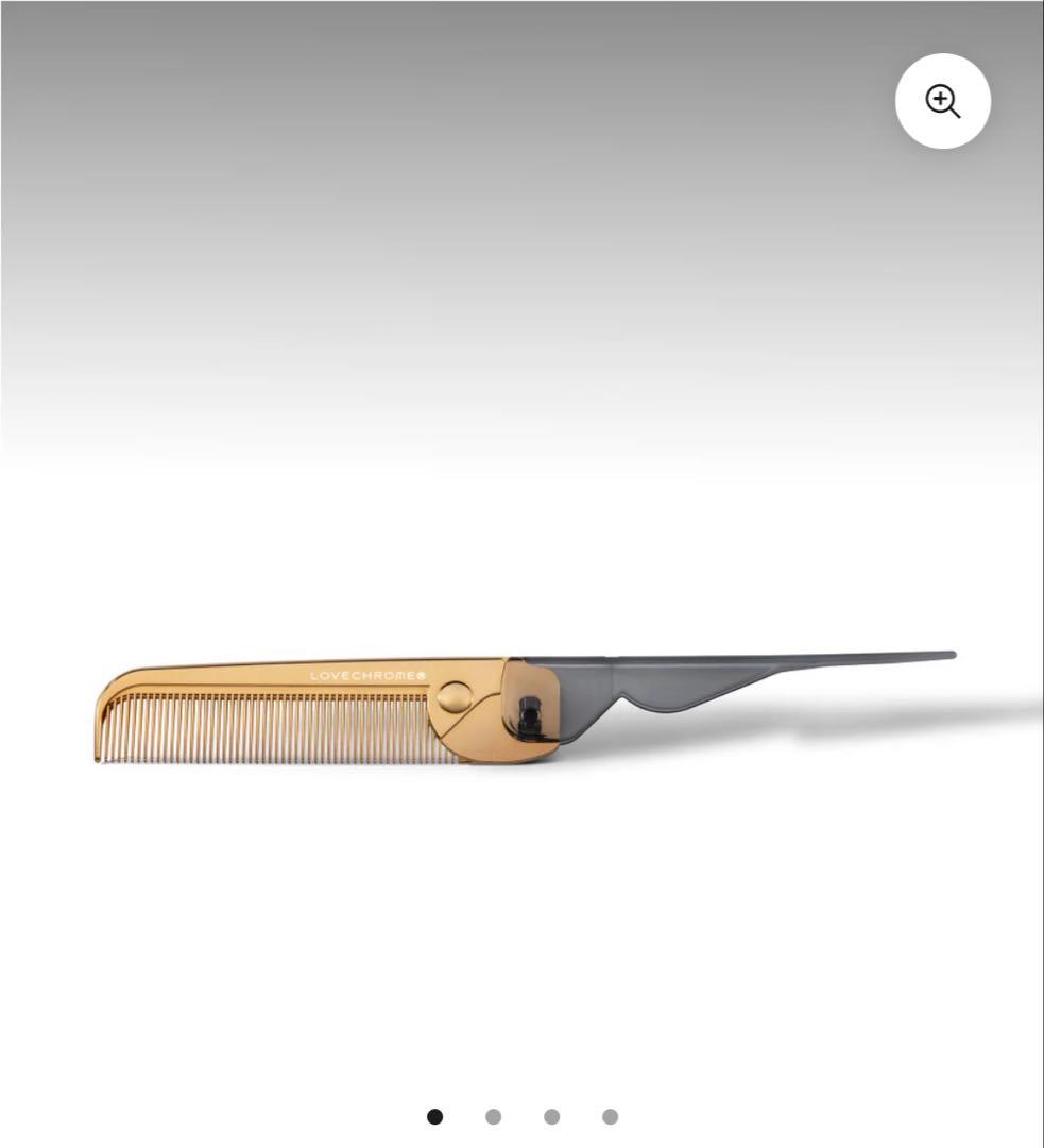 LOVECHROME ヘアコーム K24GPバングスコーム ゴールド