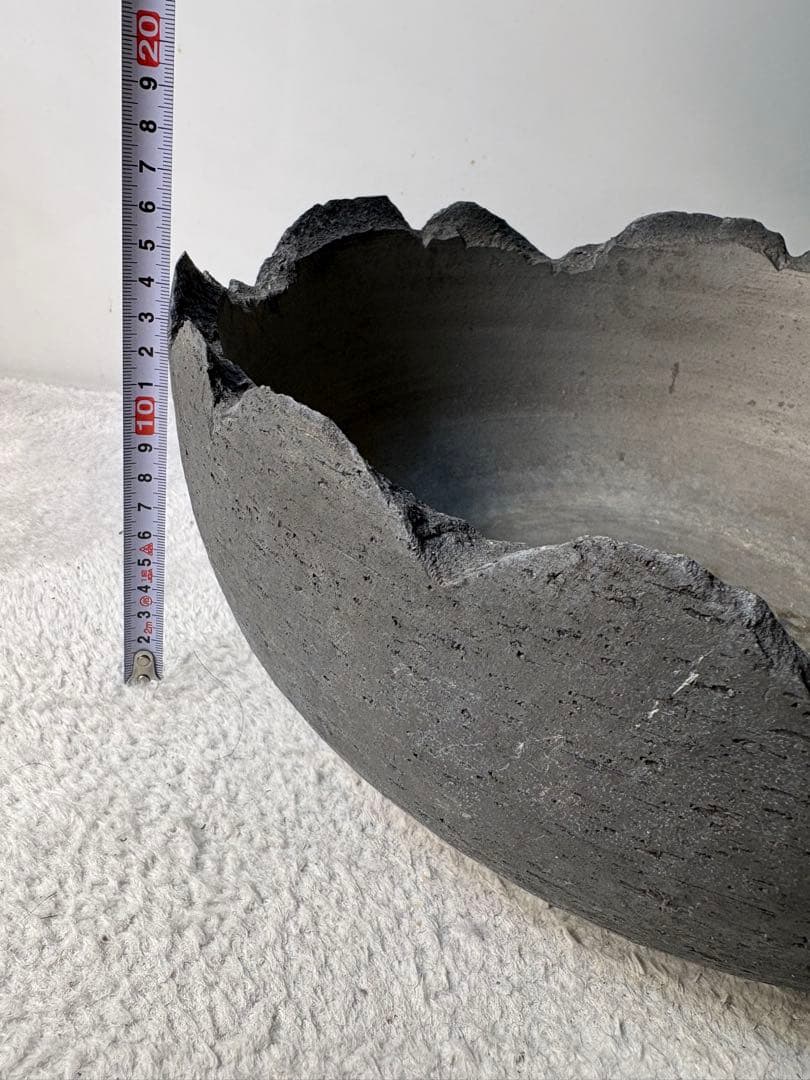 三洲 みやび鉢 大鉢 縁欠け 浅鉢 - メルカリ