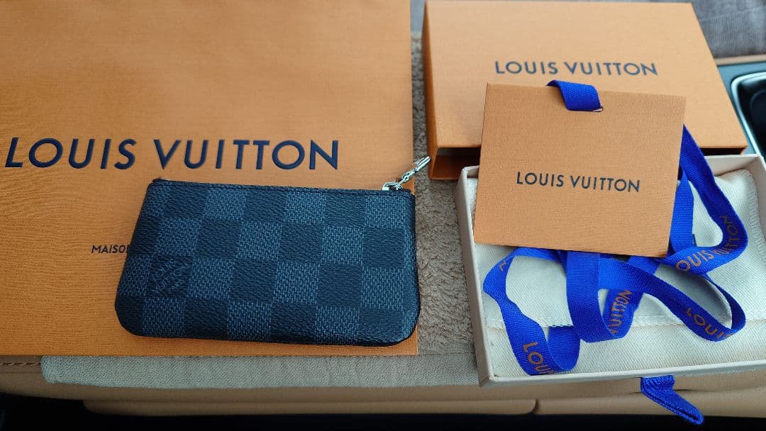 【くらげ】ルイヴィトン ダミエ ポシェット クレ キーリング付ケース LOUIS VUITTON（ルイ・ヴィトン） 並行輸入 キーケース ダミエ
