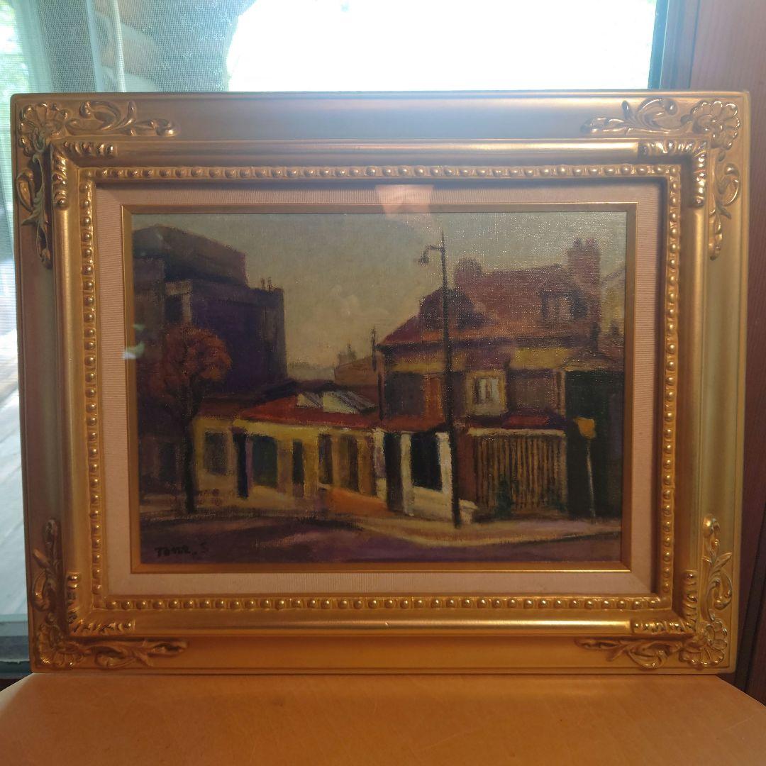 清水刀根 風景画 ゴールドフレーム