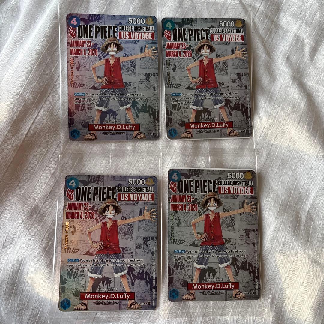 ワンピースカード モンキー・D・ルフィ アメリカ大学バスケ限定プロモ