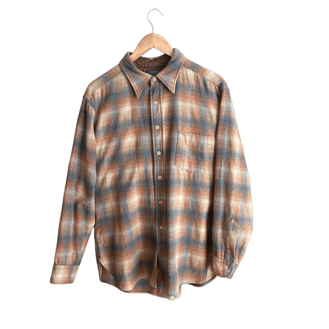 Pendleton ウールチェックシャツ【XLサイズ・好配色スペシャル】 60s PENDLETON ウールチェックシャツ ペンドルトン 好配色 オープン