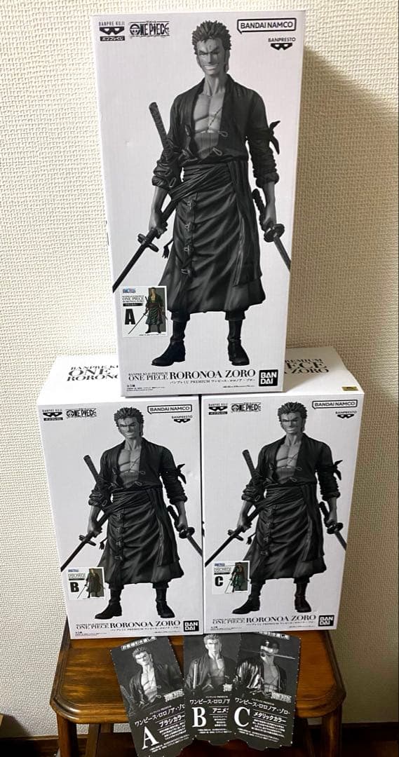 バンプレくじ PREMIUM ワンピース ロロノア・ゾロ A賞 B賞 C賞
