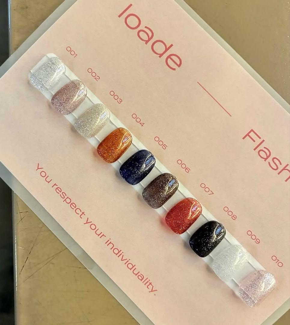 loade フラッシュジェル 10色セット ロアデ Loade フラッシュマグ 全10種 4g FM001~ ジェルネイル