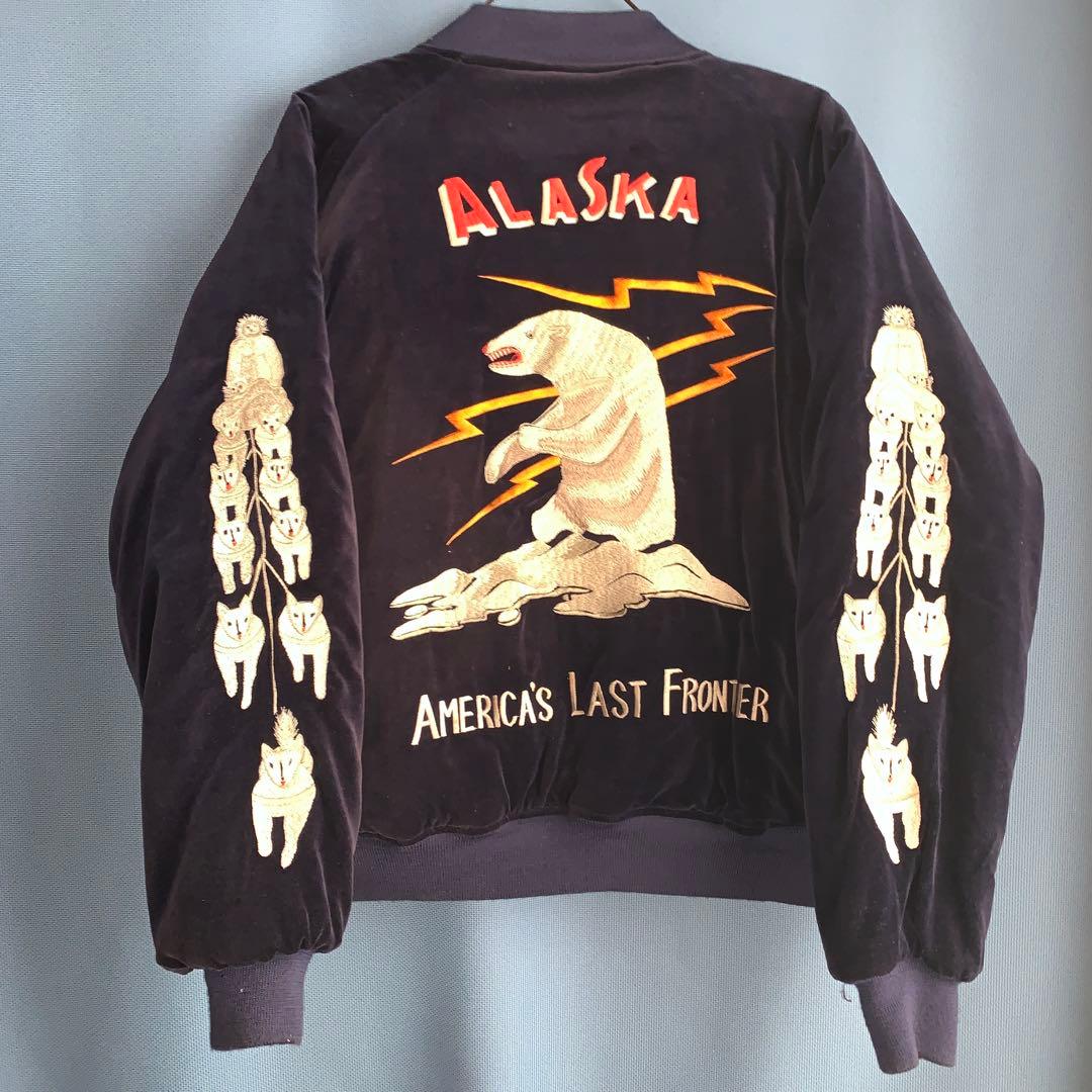 東洋エンタープライズ 別珍スカジャン アラスカ犬ゾリ サイズL