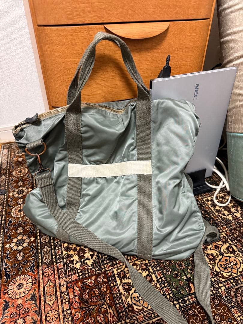 リアルマッコイズ　ナイロンヘルメットバッグ　美品　セージグリーン　レア 再入荷情報♪ THE REAL McCOY'S ヘルメットバッグ | リアルマッコイズ