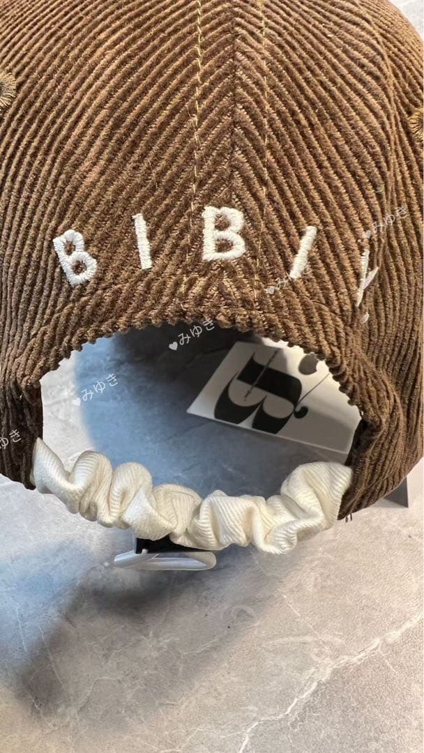 正規品bibiy.B. CLUB CAP ブラウン - メルカリ