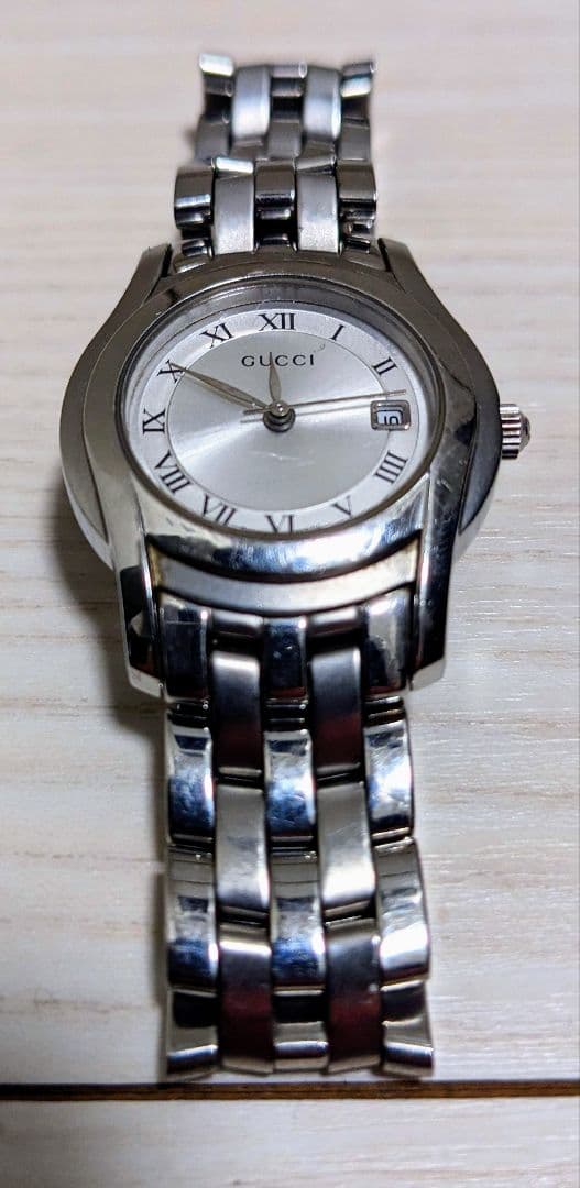 GUCCI デイト 5500L シルバー クォーツ レディース 腕時計 楽天市場】グッチ GUCCI 腕時計 5500L ステンレススチール クオーツ