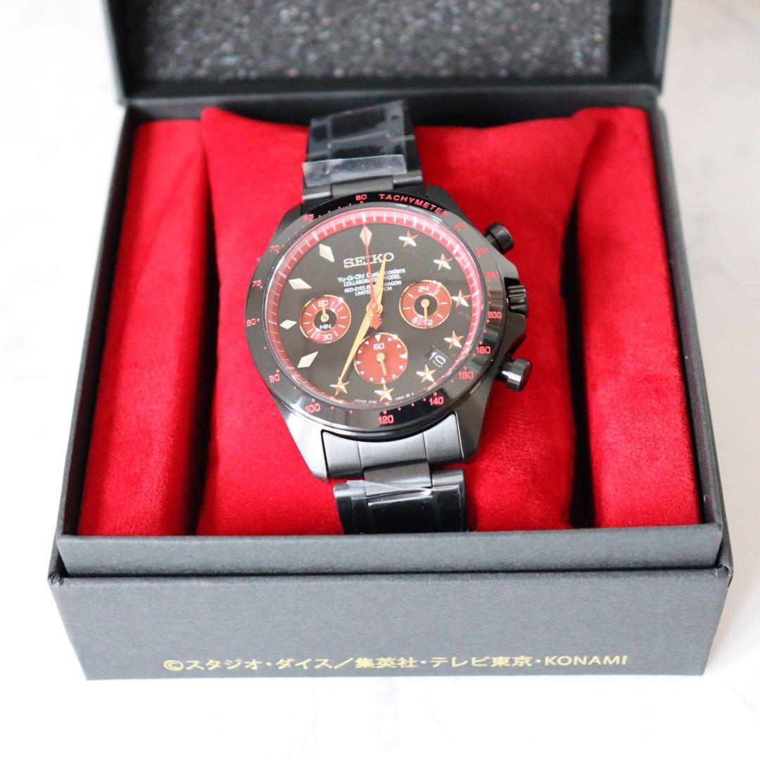 SEIKO 遊☆戯☆王デュエルモンスターズ×セイコー腕時計（真紅眼の黒竜）