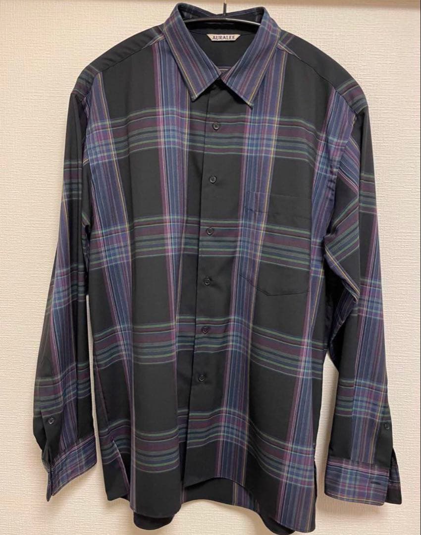 G*2様 【美品】AURALEE SUPER LIGHT WOOL CHECK