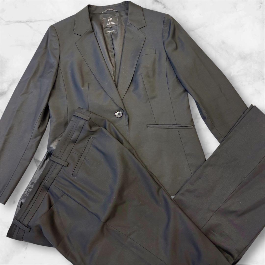 ✨希少✨23区 パンツセットアップ スーツセットアップ 46 大きいサイズ