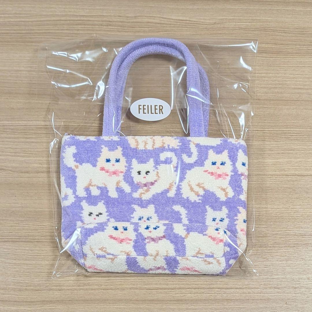 未開封 モフモフネコチャン バッグ ペールパープル WEB限定 - メルカリ