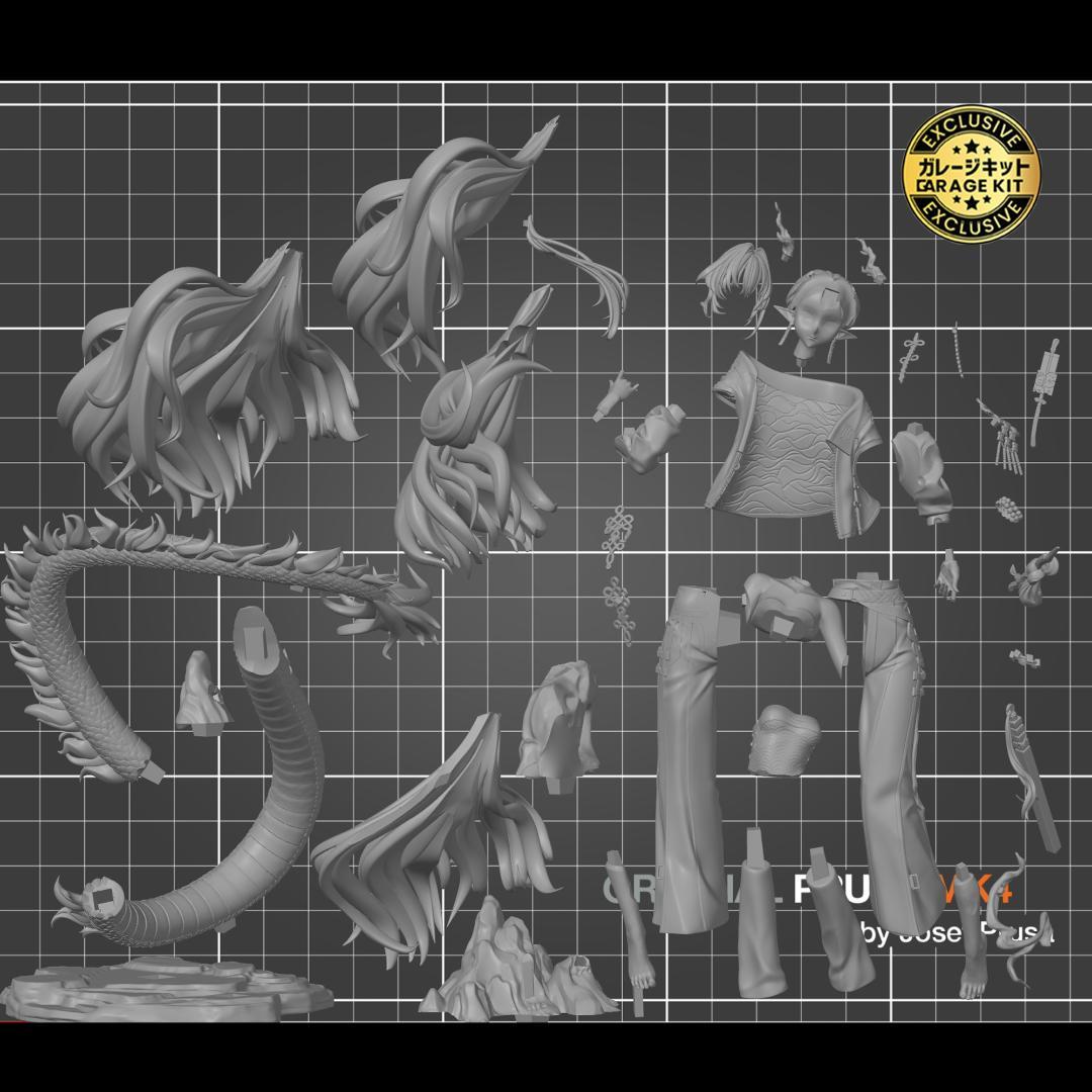 1/7 美少女 フィギュア ガレージキット 未塗装未組立 シュウ アーク