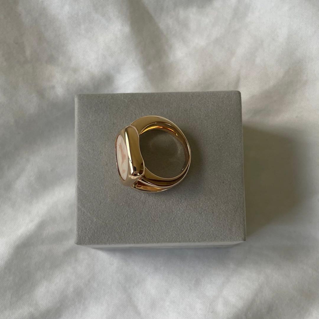 エルメス コロゾ リング 54 HERMES ヴィンテージ 常田大輝 ゴールド