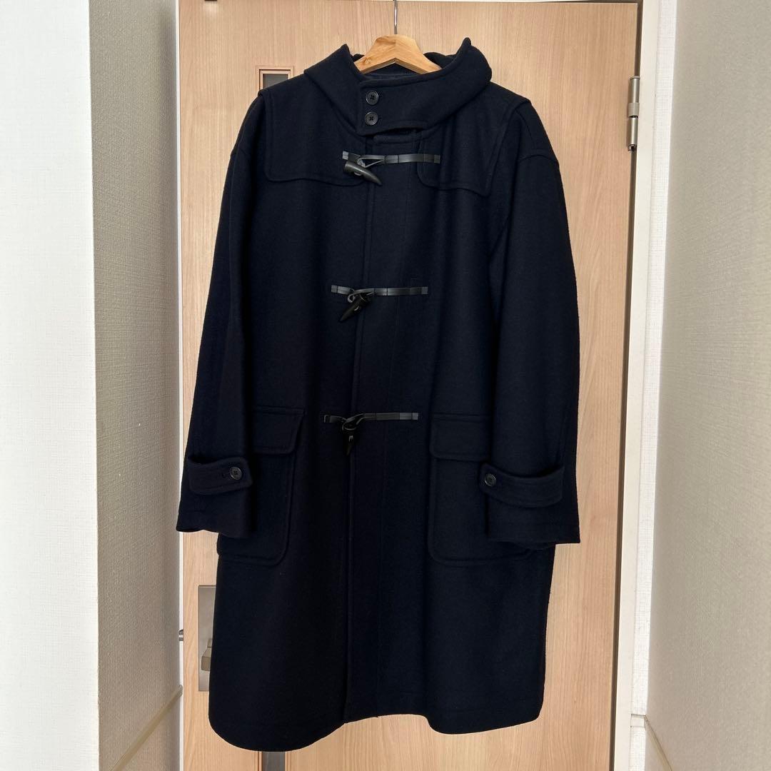 無印良品 ウール混ダッフルコート 男女兼用LーXL ネイビー - メルカリ