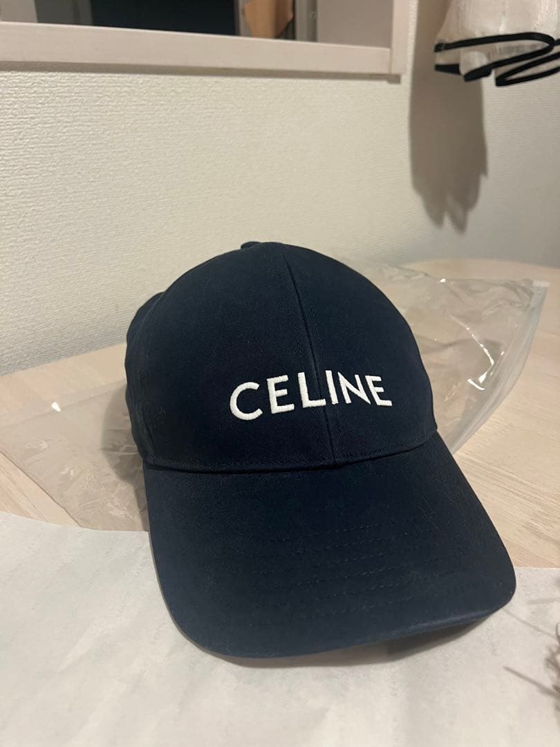 CELINE ネイビーキャップ S