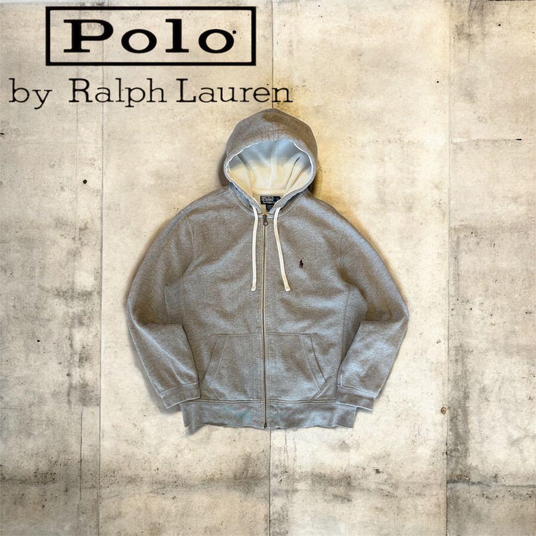 90s Polo by Ralph Lauren サーマル グレーパーカー L