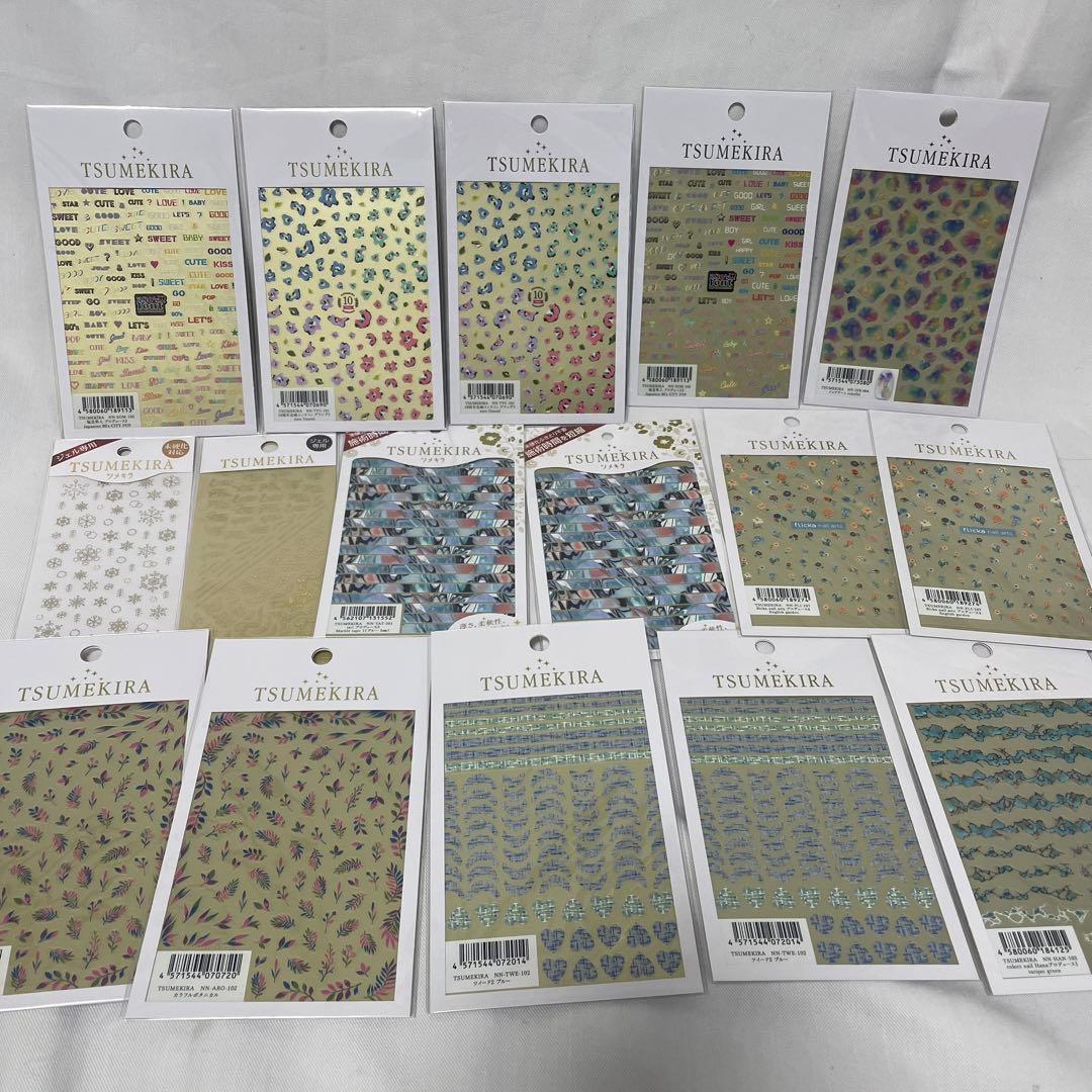 ツメキラネイルシール16枚SET