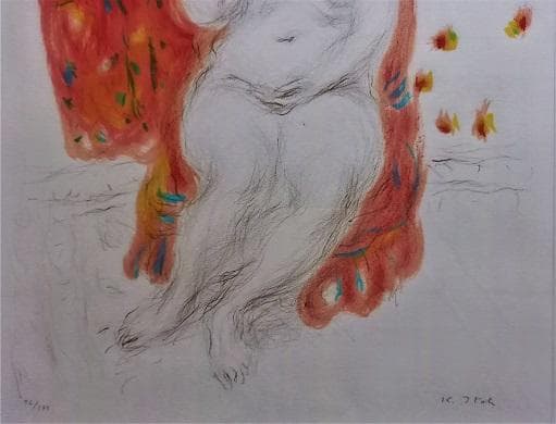 伊藤清永 「裸婦」 リトグラフ作品　エディションナンバー96/175 真作