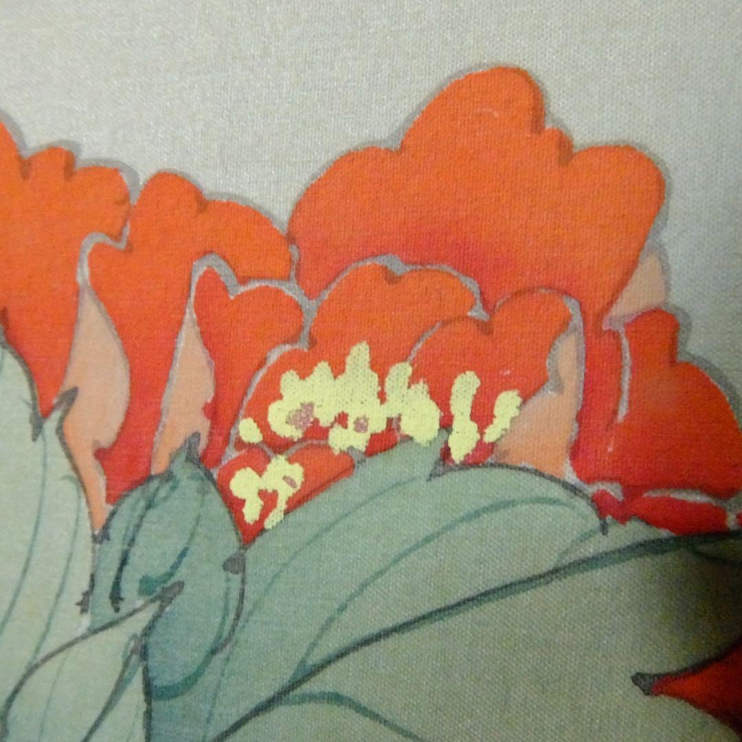 2120様感謝‼️掛け軸「富貴長春図」画 シノワズリー絹本肉筆署名落款希