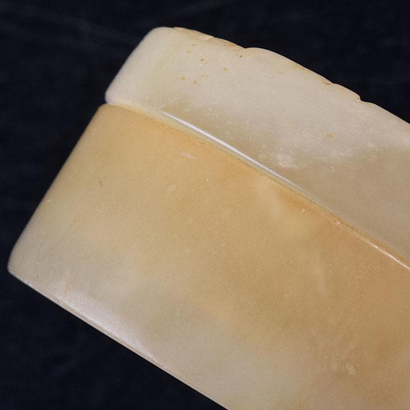 中国 玉石白玉彫刻 人物彫 盒子 蓋物 C R8624 - メルカリ