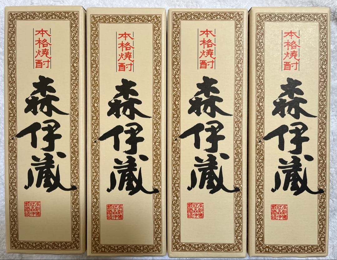 【新品・未開封】JALの機内で購入した森伊蔵　720ml × 4本