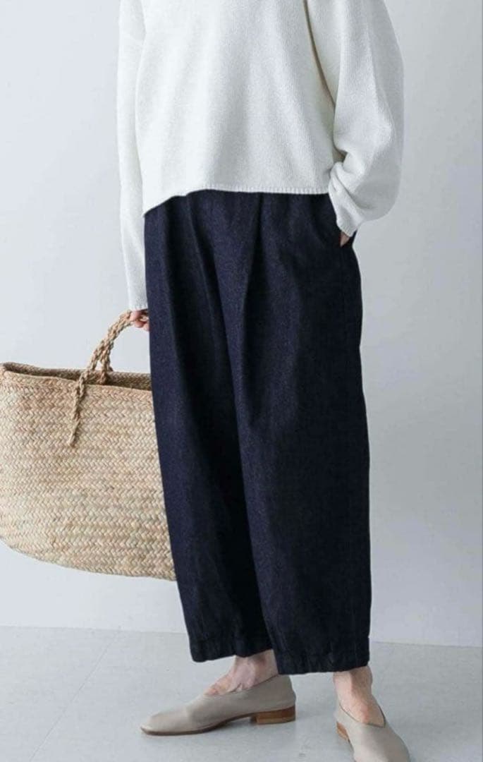 試着のみかぐれ　デニム　クロップドパンツ