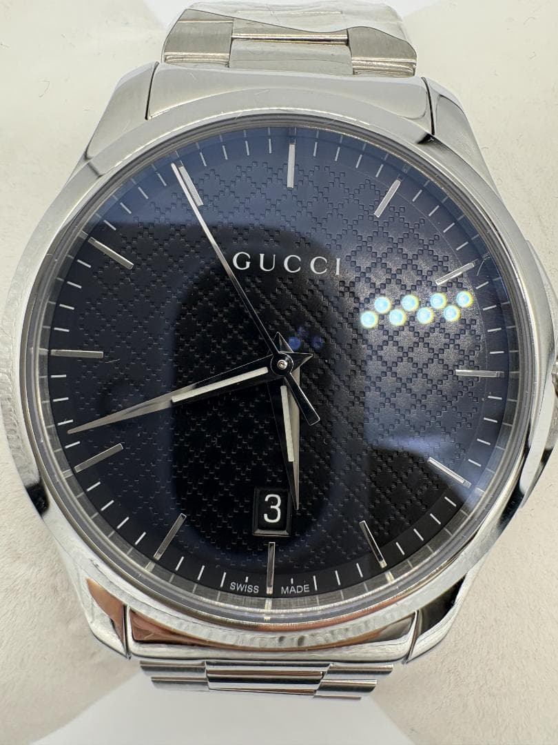 GUCCI G TIMELESS YA1264051 クオーツ ブラック メンズ