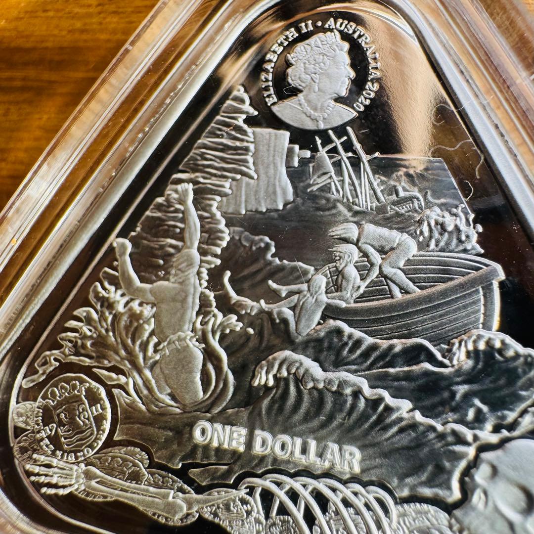 2020オーストラリア難破船Zuytdorp三角1オンスシルバー$ 1コイン